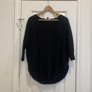 Express Elegant Black Scoop Neck Sweater
